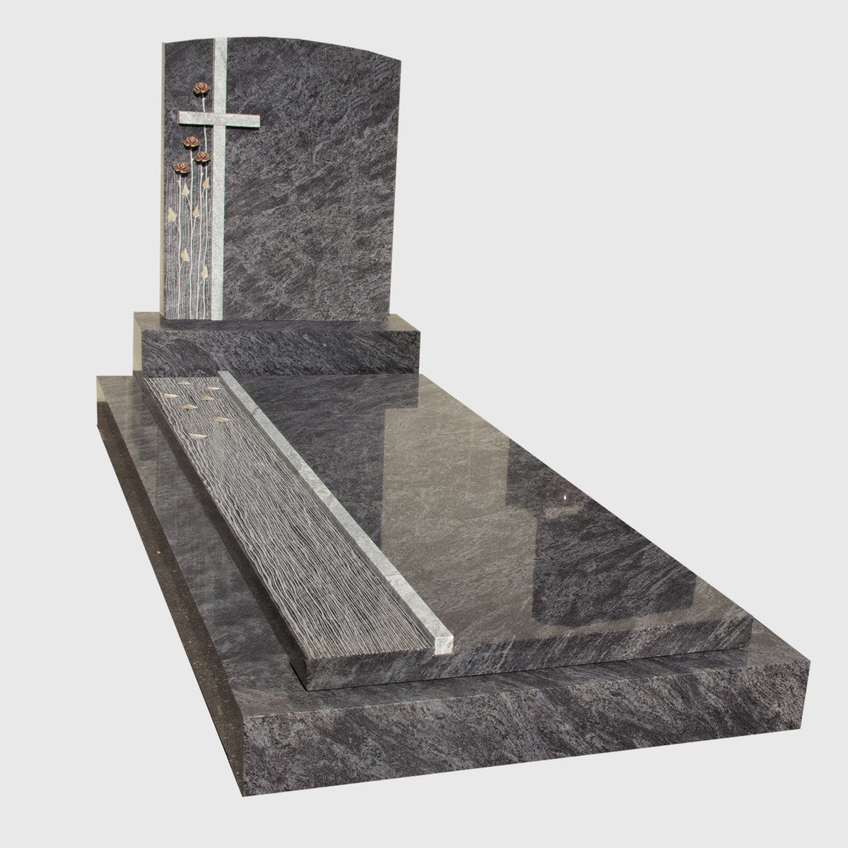 Grabanlage mit Deckplatte aus Orion Blue Granit