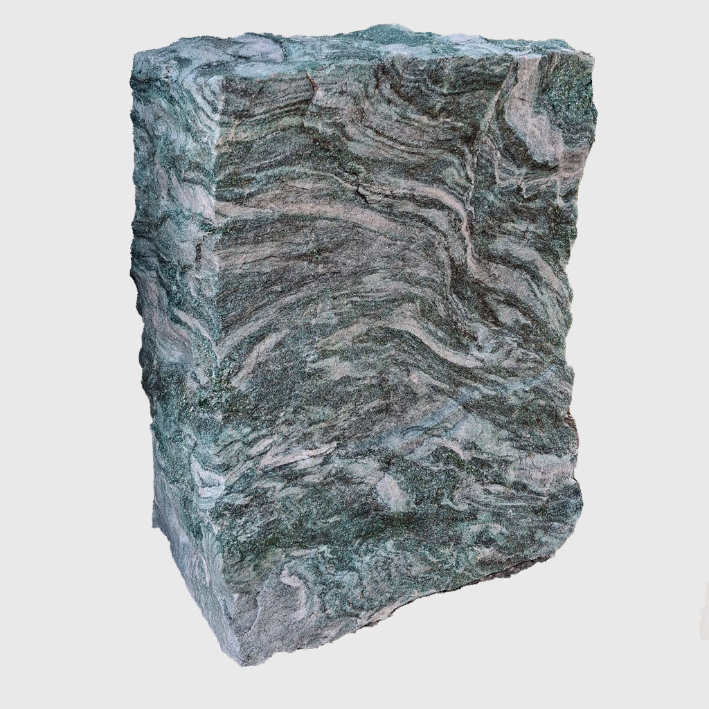 Natursteinfelsen aus Atlantis Granit – massiver Grabstein & Gartenstein Unikat