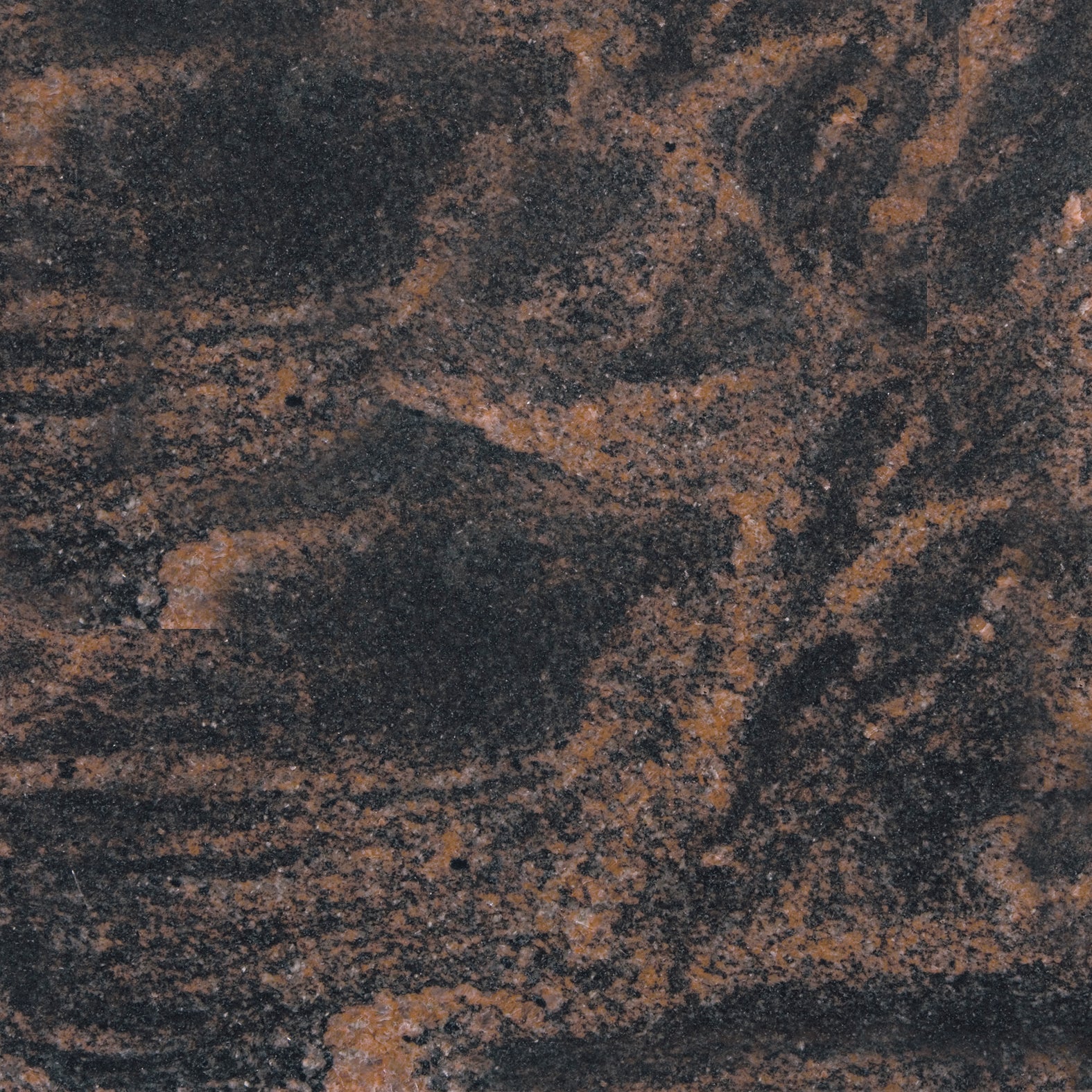 Schriftrolle aus Premium Black Granit mit Rosenornament