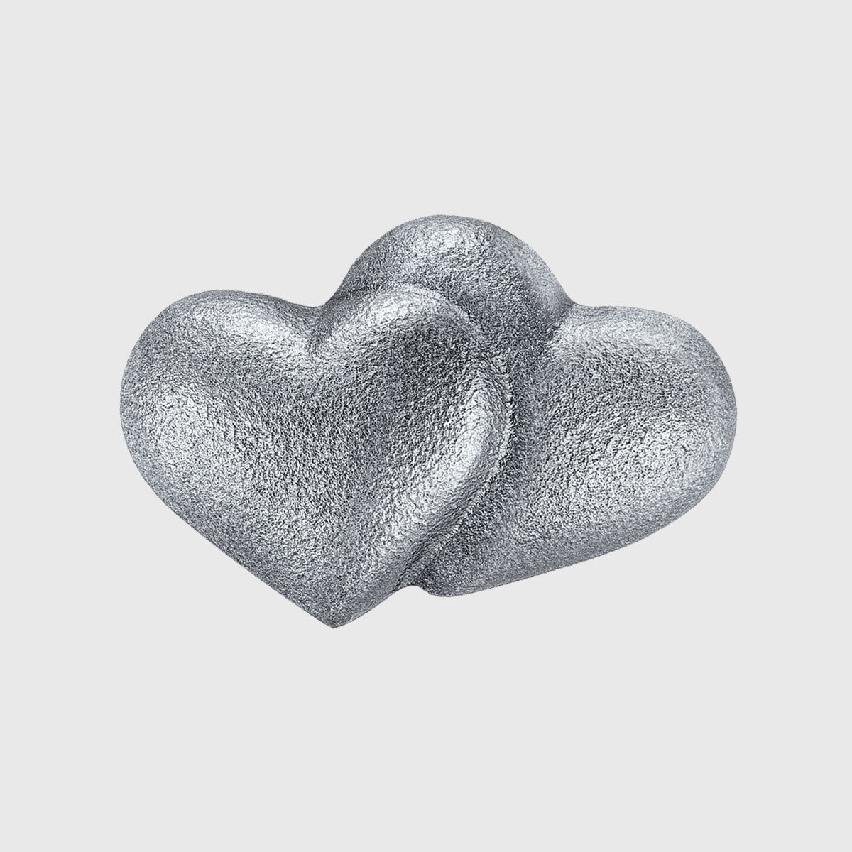 Doppelherz Grabornament – Bronze/Aluminium
