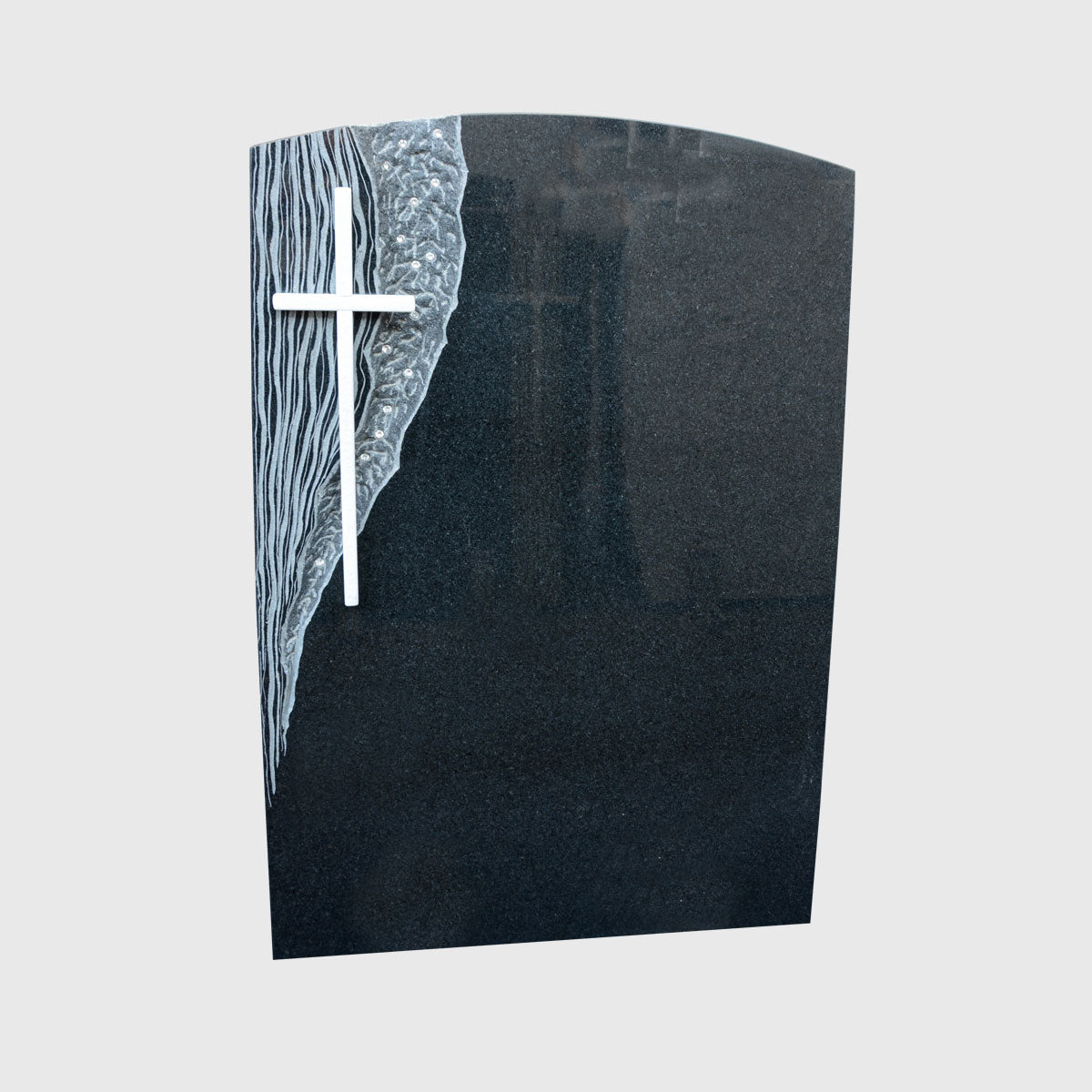 Grabstein aus Premium Black Granit