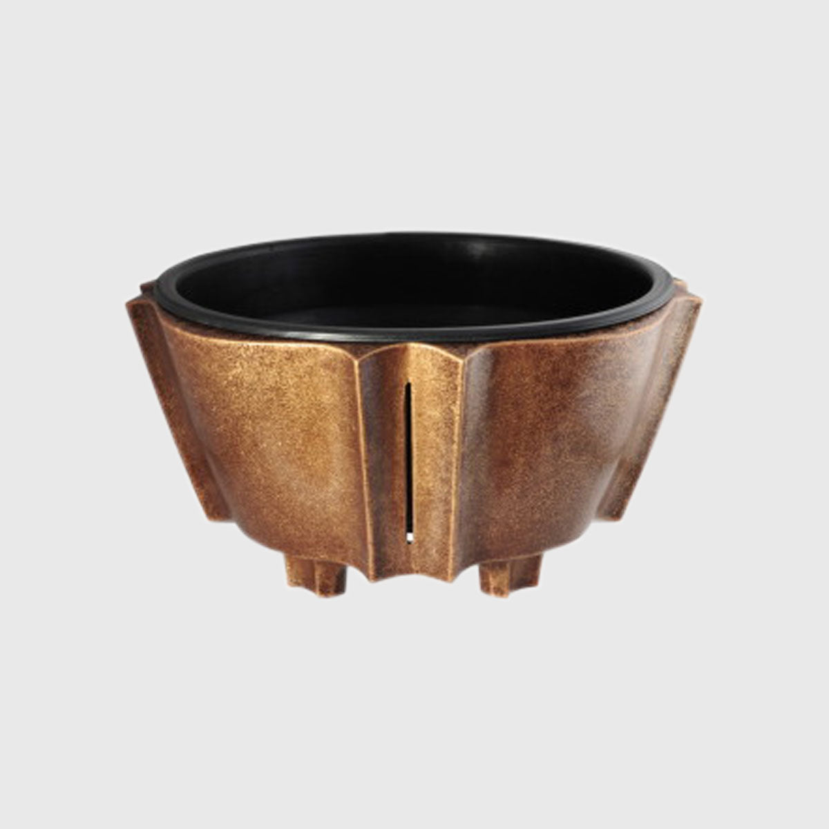 Blumenschale Bronzeoptik für Grabgestaltung