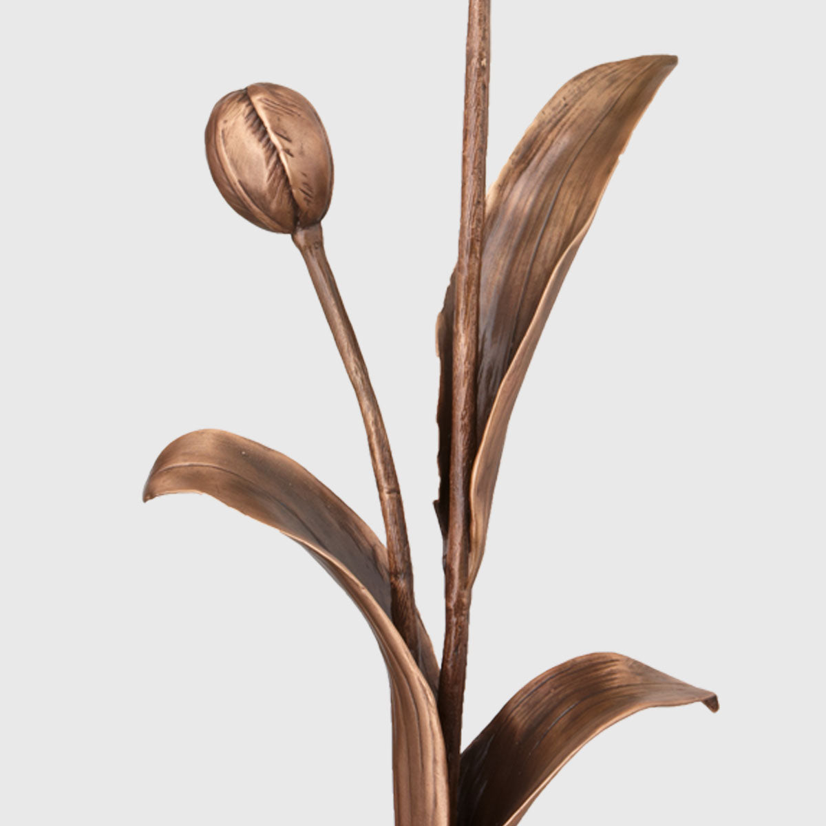 Tulpe Grabornament Bronze 51 cm für Grabstein Grabdekoration