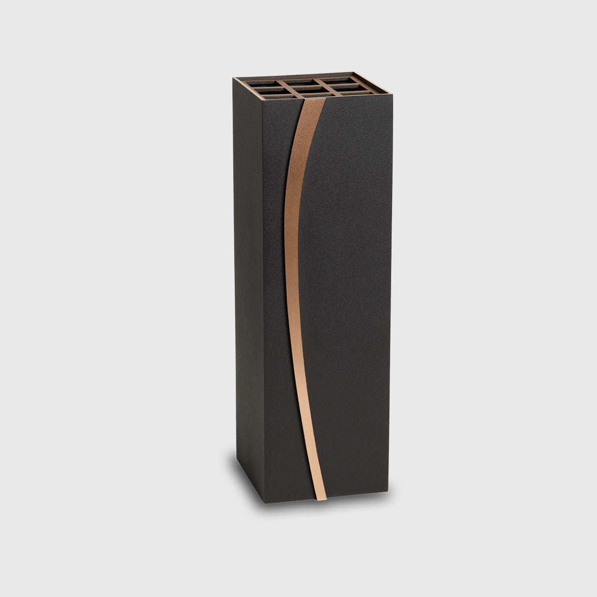 Bronze Grabvase BV4911 mit geschwungenem Bronzeelement