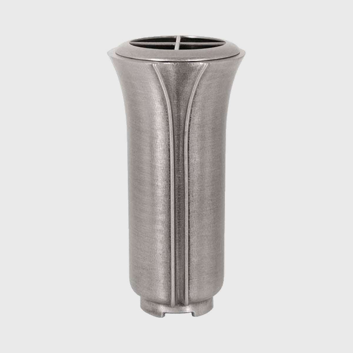 Grabvase W418 aus Aluminium – elegante, wetterfeste Blumenvase, passend zu Laterne W125, Schale AS609 und Weihwasserkessel WKA1250
