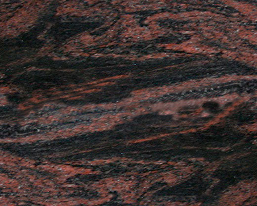 Grabstein und Sockel aus Indisch Aurora Granit