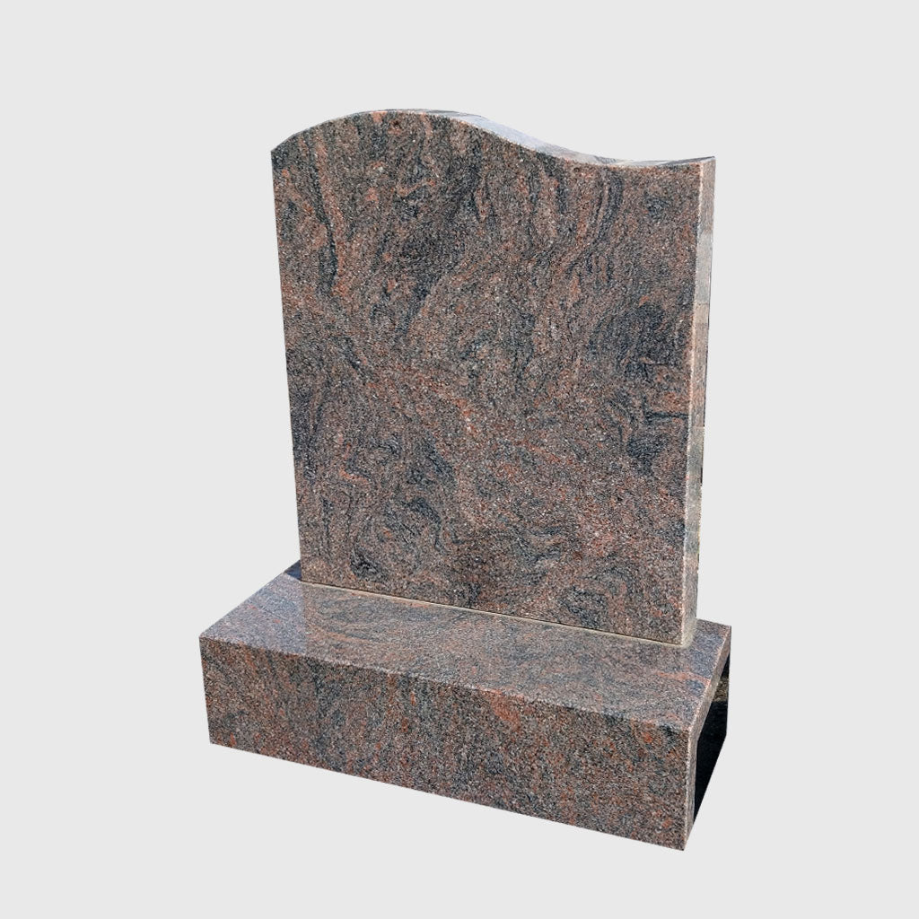 Urnengrabstein und Sockel aus Himalaya Granit