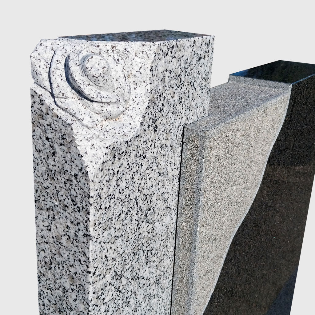 Grabstein aus Impala Granit