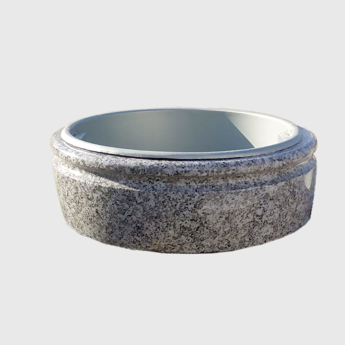 Pflanzschale Tarn Granit Ø 53 oder 63 cm, wetterfest & pflegeleicht, Tipp kleinere Varianten 33 / 43 cm – Stone Lounge