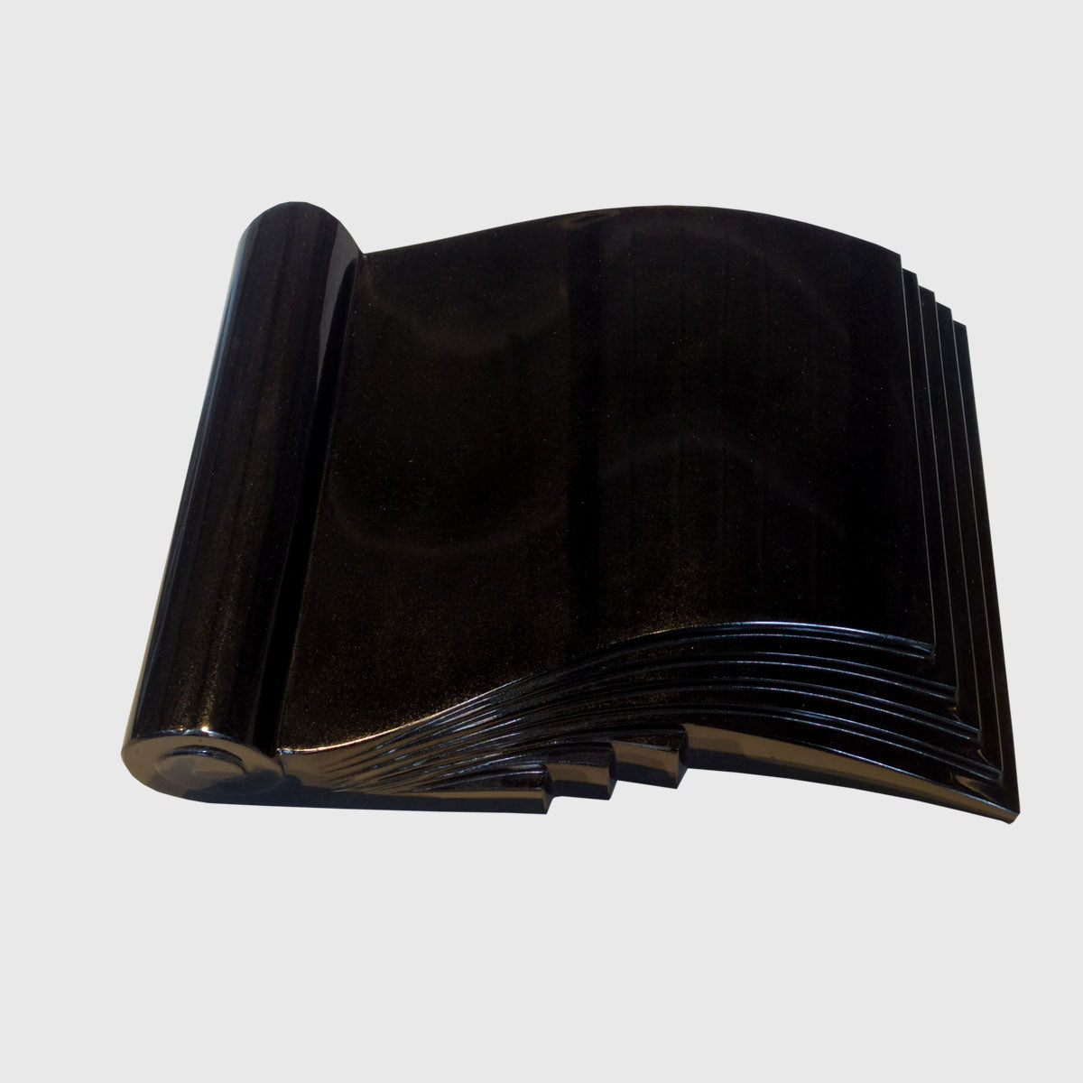 Schriftrolle aus Premium Black Granit