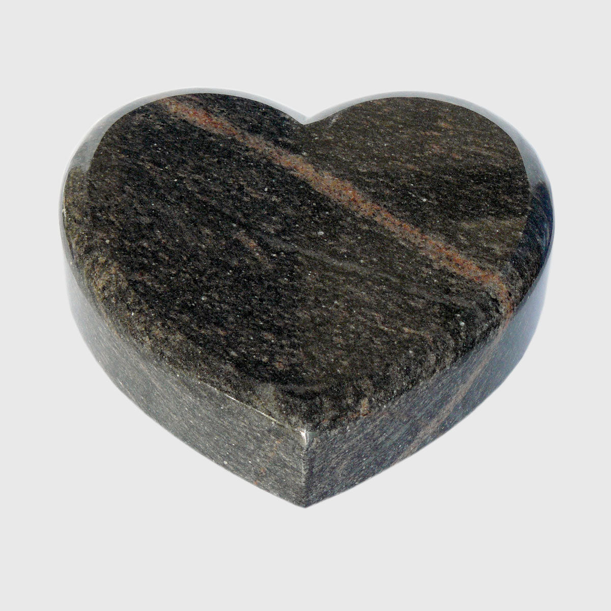 Granit Herz Arube Aurora Granit 25x25x5 cm mit Stütze