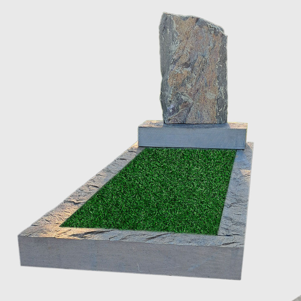 Grabanlage aus Tauern grün Marmor