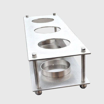 Kerzenhalter aus Edelstahl für große Grabkerzen