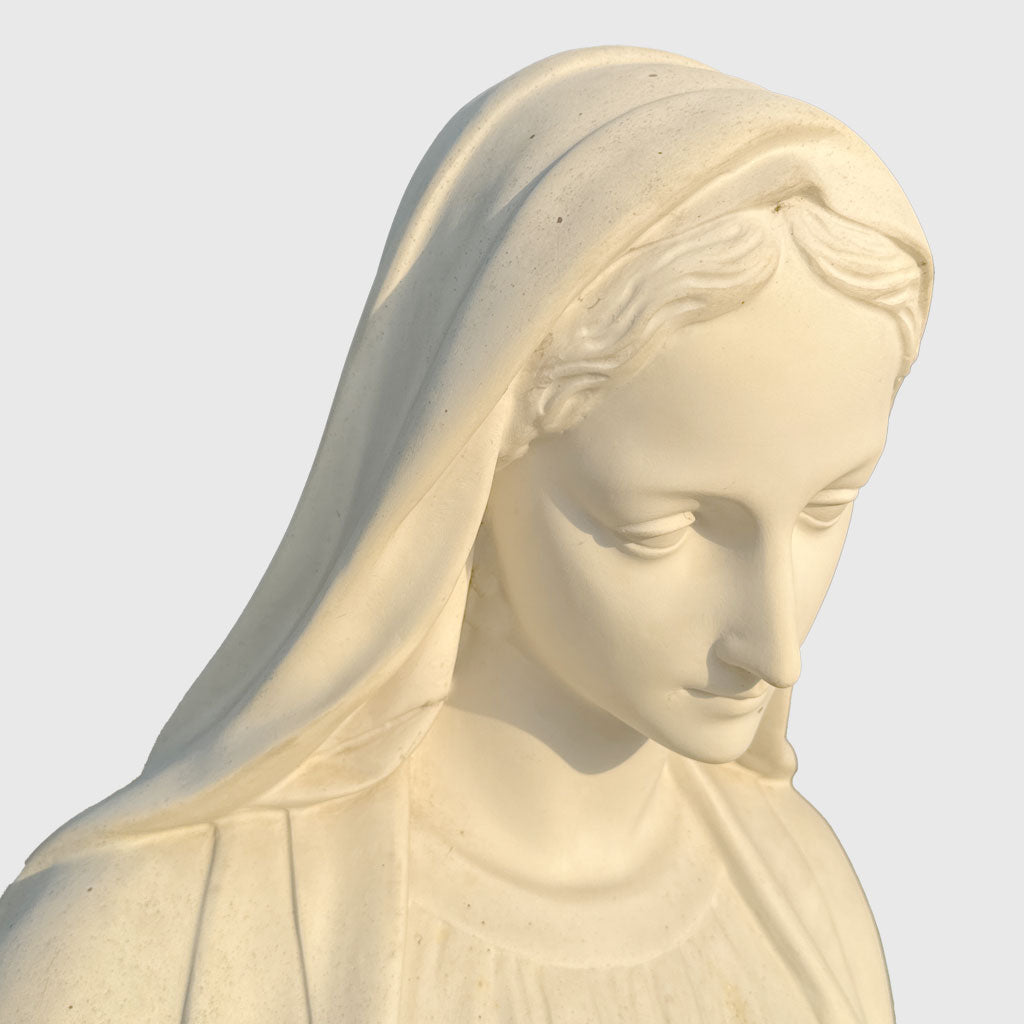 Figur aus Gussmarmor Madonna Darstellung