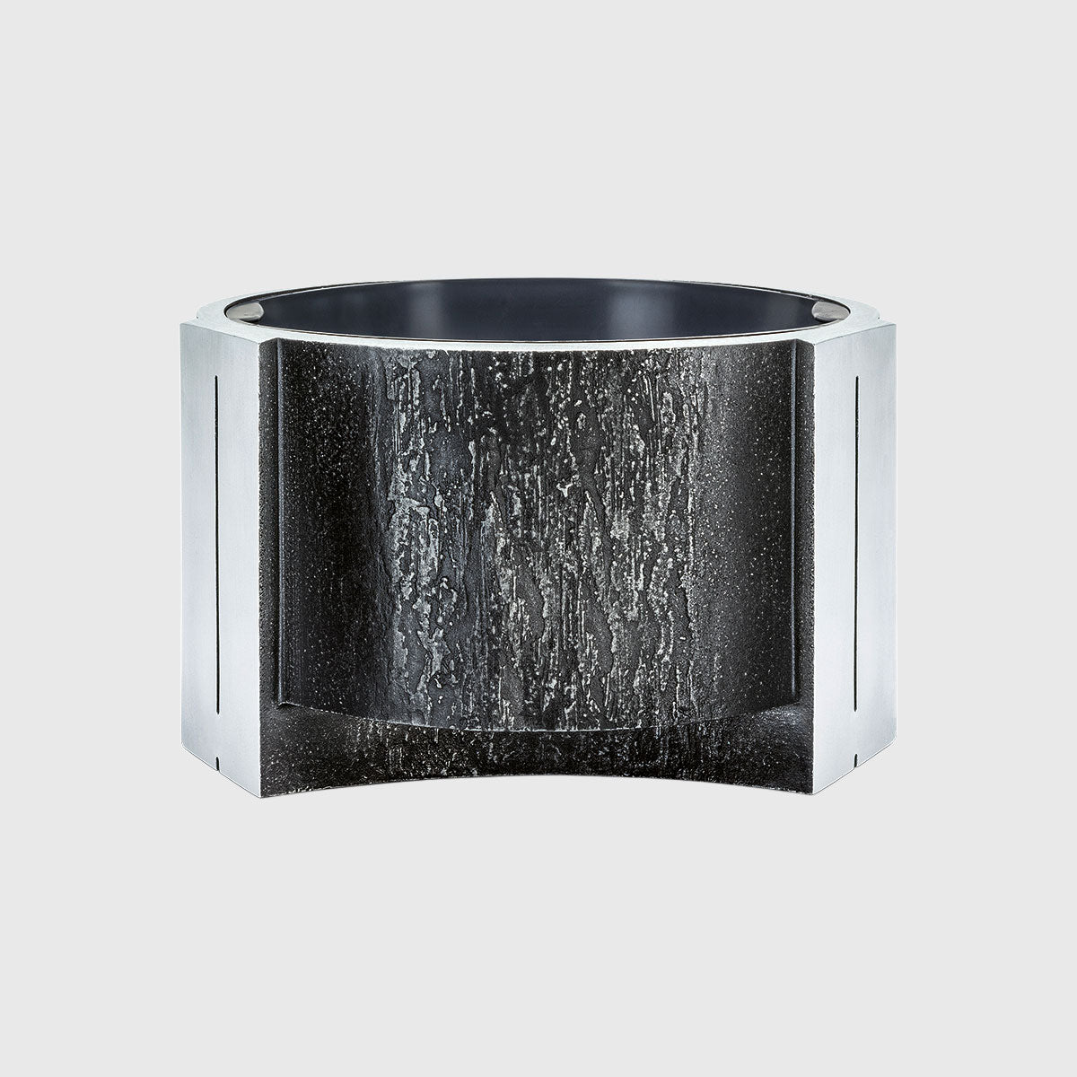 Blumenschale Aluminium Granitoptik Ø 31 cm – moderne Grabdeko