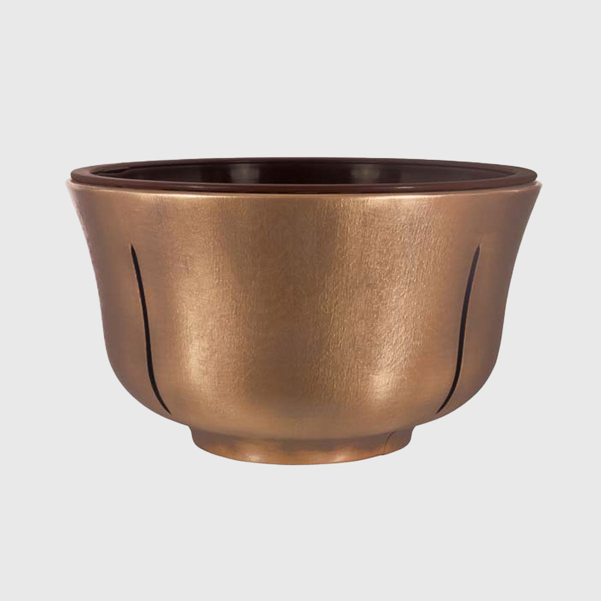 Grabschale BS/609 aus Bronze – wetterfeste Blumenschale für Grabgestaltung