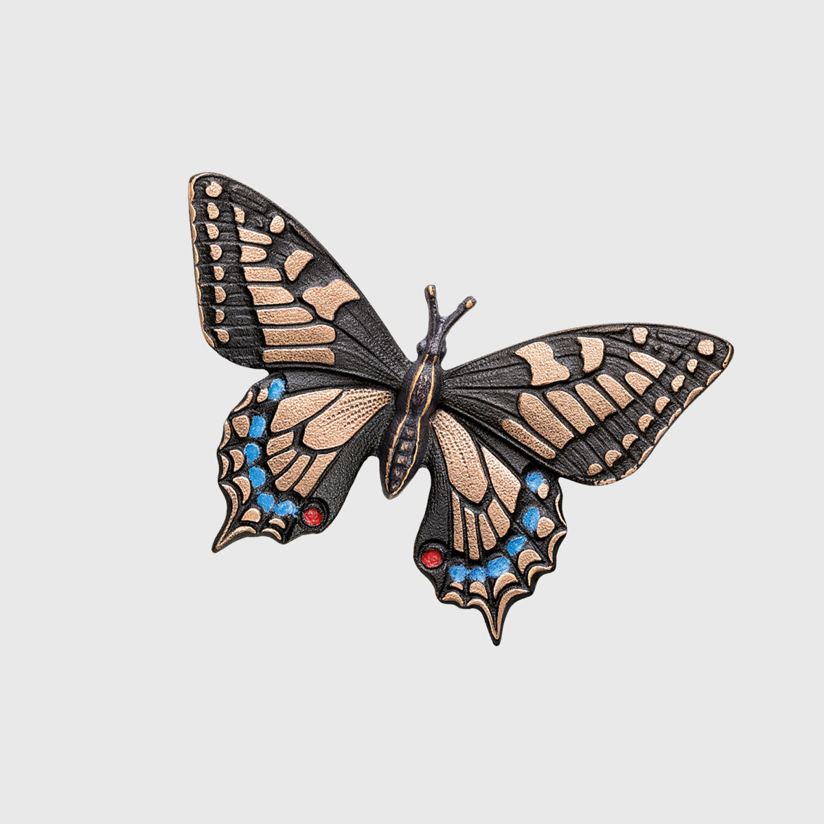 Schmetterling Schwalbenschwanz – Grabschmuck in Bronze/Aluminium – Stone Lounge