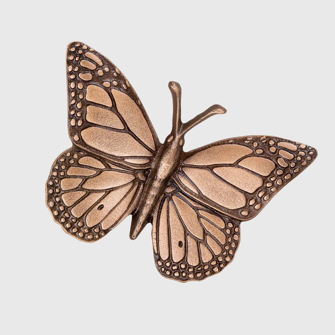 Schmetterling Monarchfalter aus Bronze – Grabschmuck, Aluminium oder handbemalt