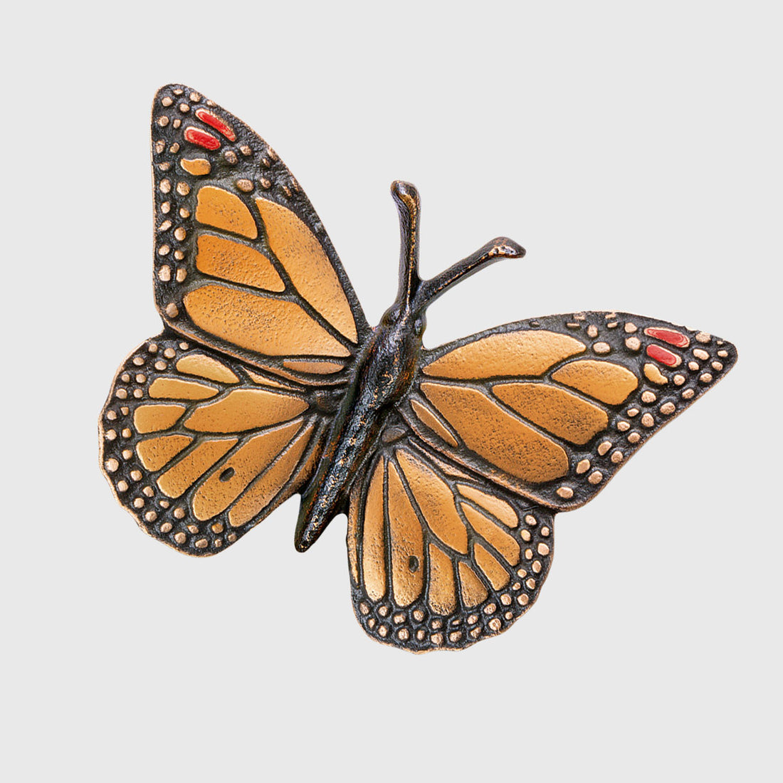 Schmetterling Monarchfalter aus Bronze – Grabschmuck, Aluminium oder handbemalt