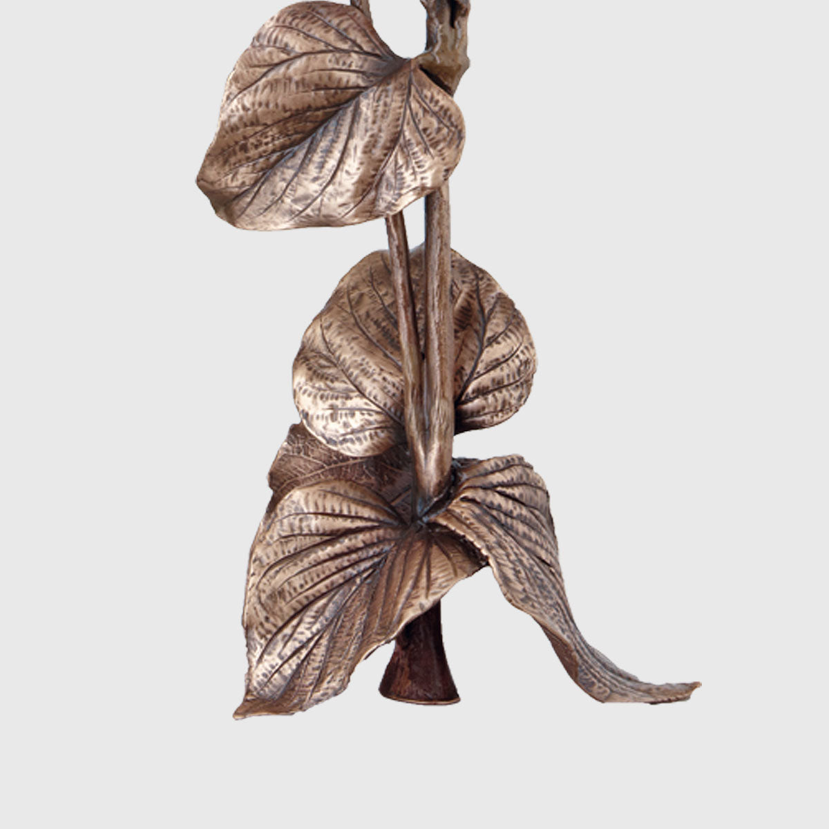 Sonnenblume Grabornament Bronze 53 cm für Grabstein Grabdekoration