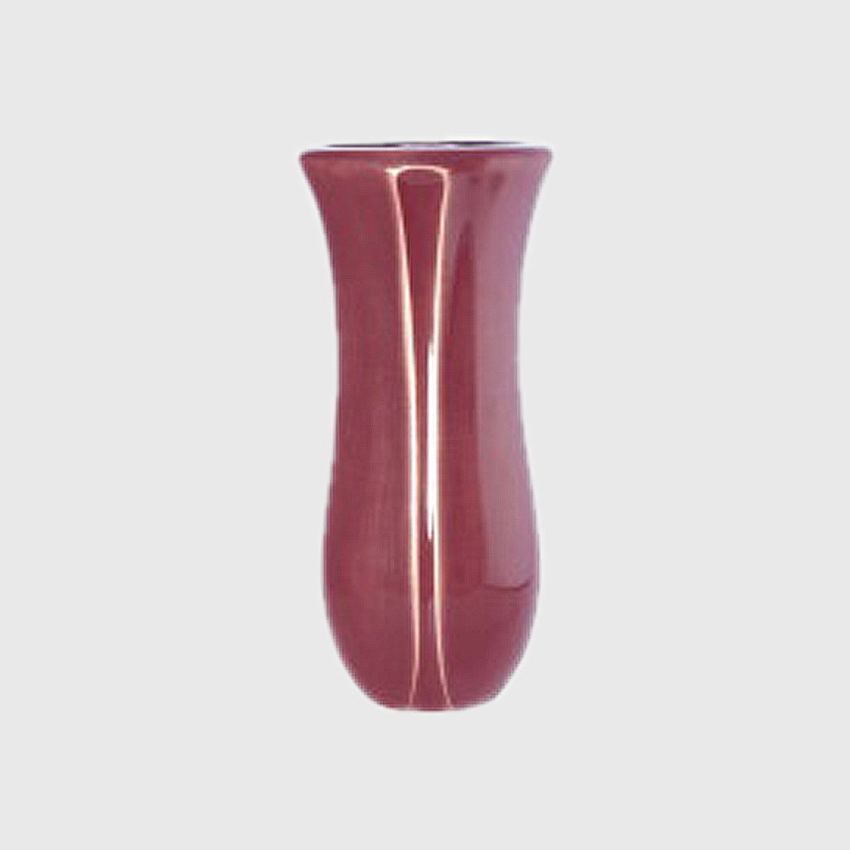 Grabvase 6049 aus Bronze in Weinrot, passend zur Laterne 5049.