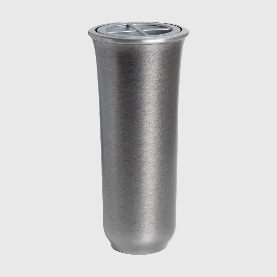 Grabvase AV446 in Aluminium für Blumen am Grab