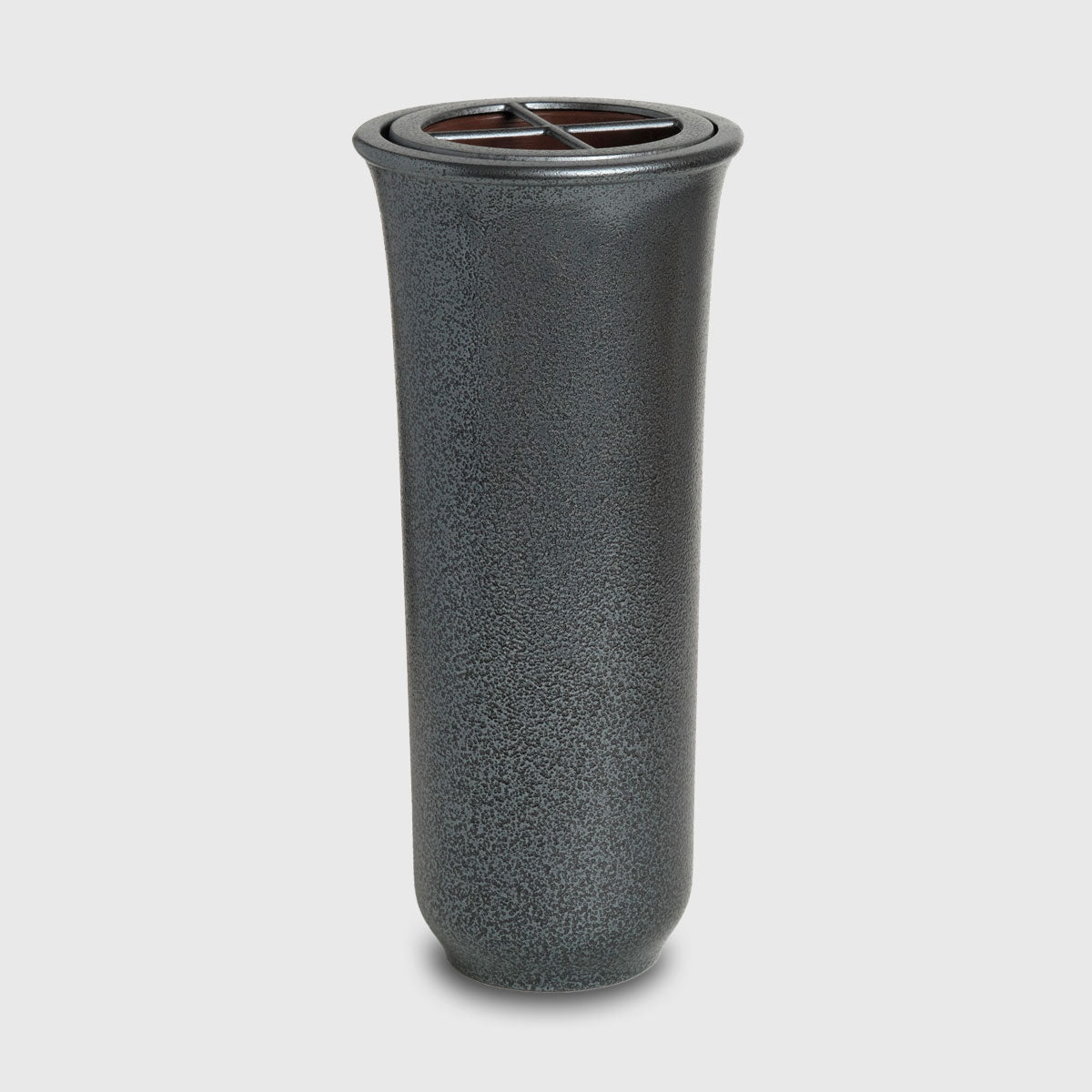 Moderne Grabvase BV446G in Anthrazit Grau für stilvolle und gepflegte Grabanlagen