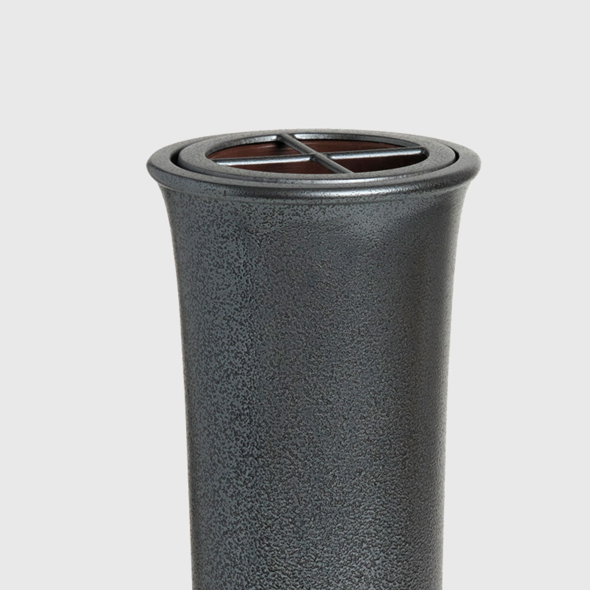Moderne Grabvase BV446G in Anthrazit Grau für stilvolle und gepflegte Grabanlagen