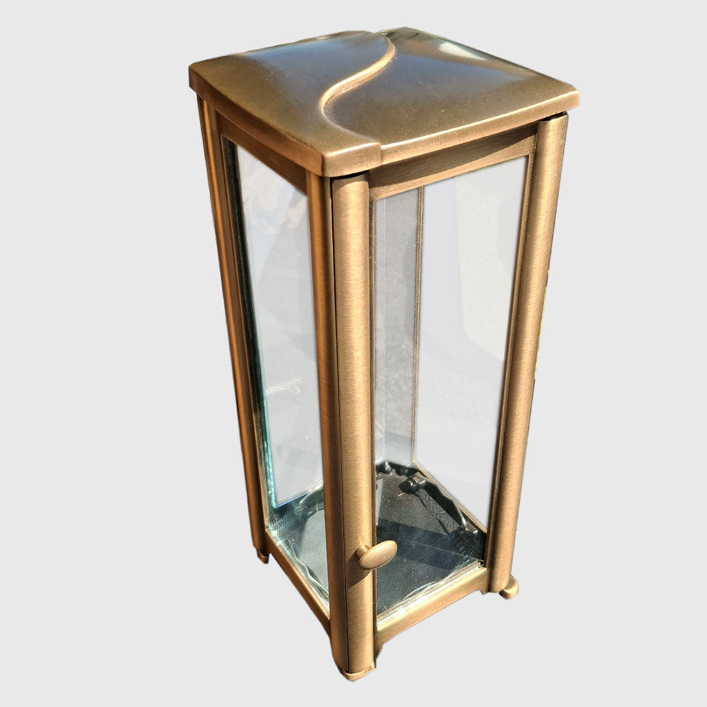 Grablaterne aus Bronze – 32 cm hoch, passend für 7-Tage-Kerzen