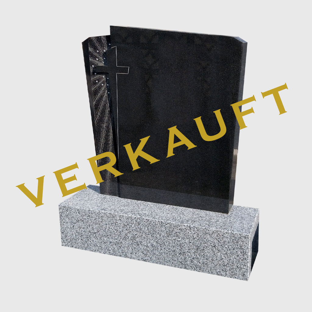Grabstein aus Premium Black Granit