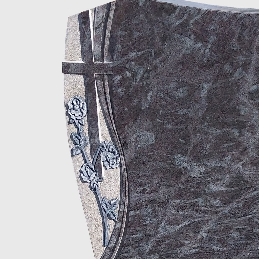 Grabstein aus Orion Blue Granit