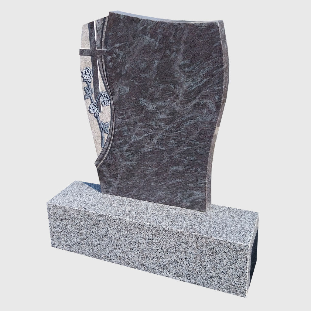 Grabstein aus Orion Blue Granit