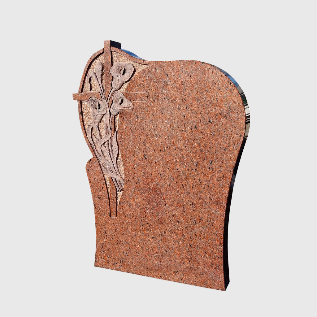 Grabstein aus Vange Red Granit