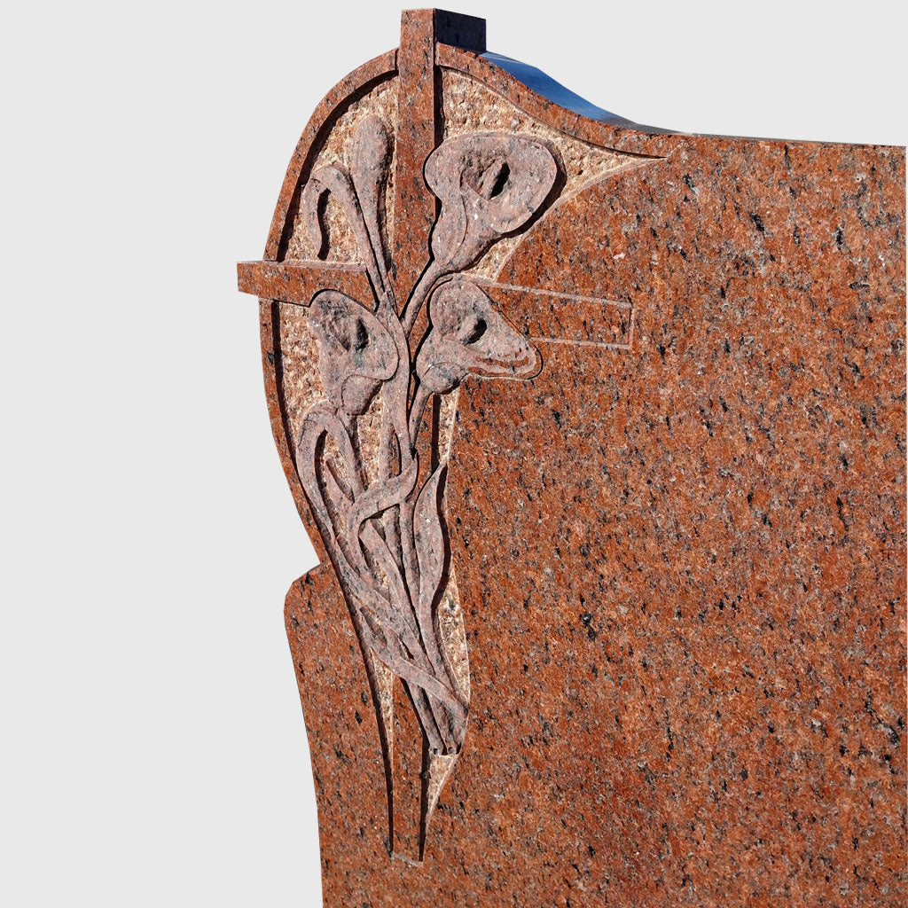 Grabstein aus Vange Red Granit