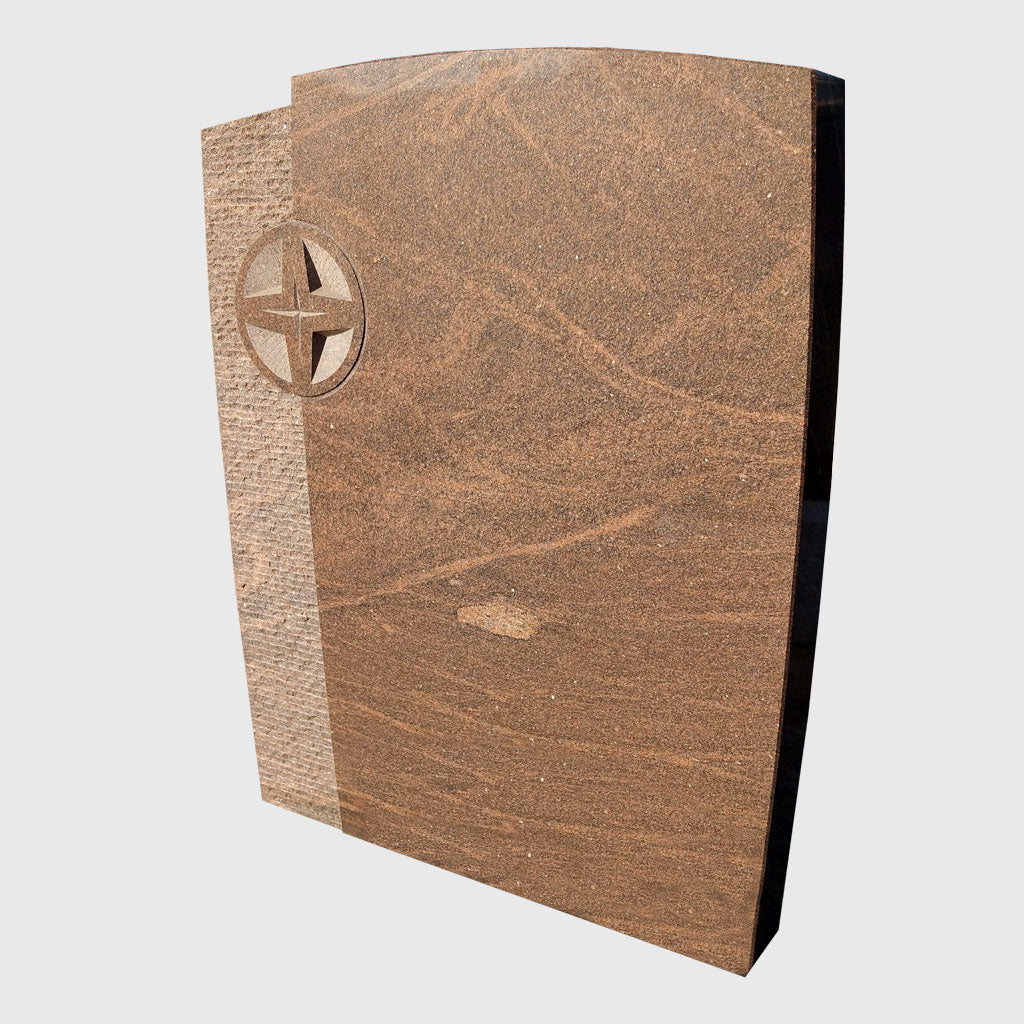 Grabstein aus English Teak Granit