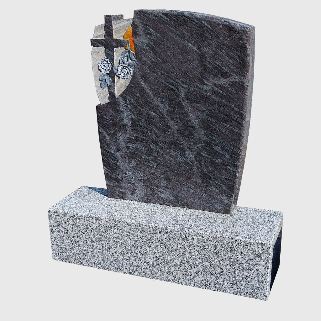 Grabstein aus Orion Blue Granit