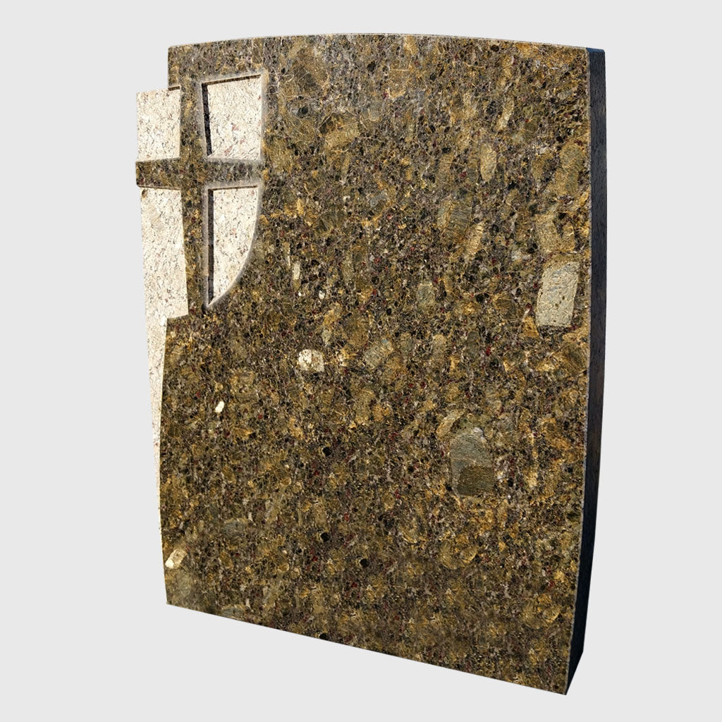 Grabstein aus Korall Grün Granit