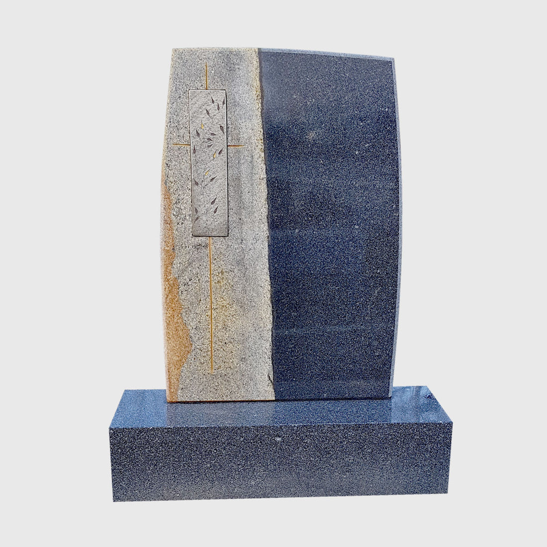 Grabstein und Sockel aus Gebhartser Granit