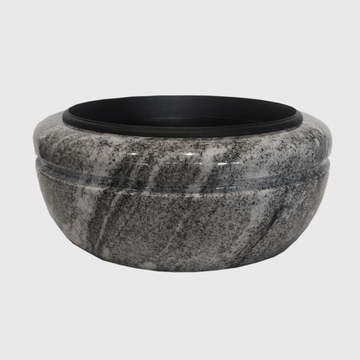 Blumenschale aus Viscount White Granit