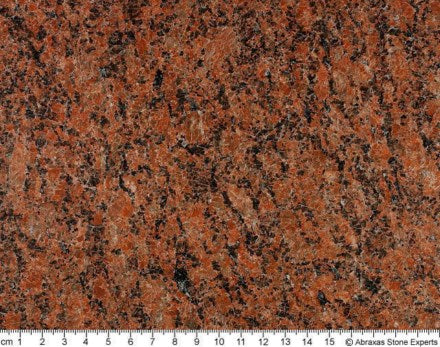 Laterne aus Vanga Red Granit