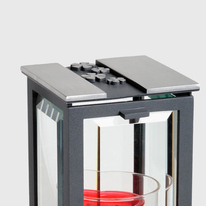 Laterne und Vase Set WAL899 aus Aluminium